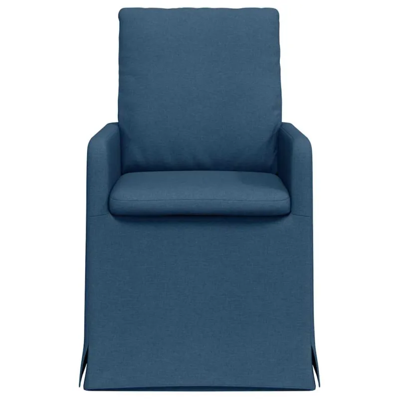 Valgomojo kėdės 2 pcs Mėlyna 57 x 67 x 98 cm audinys