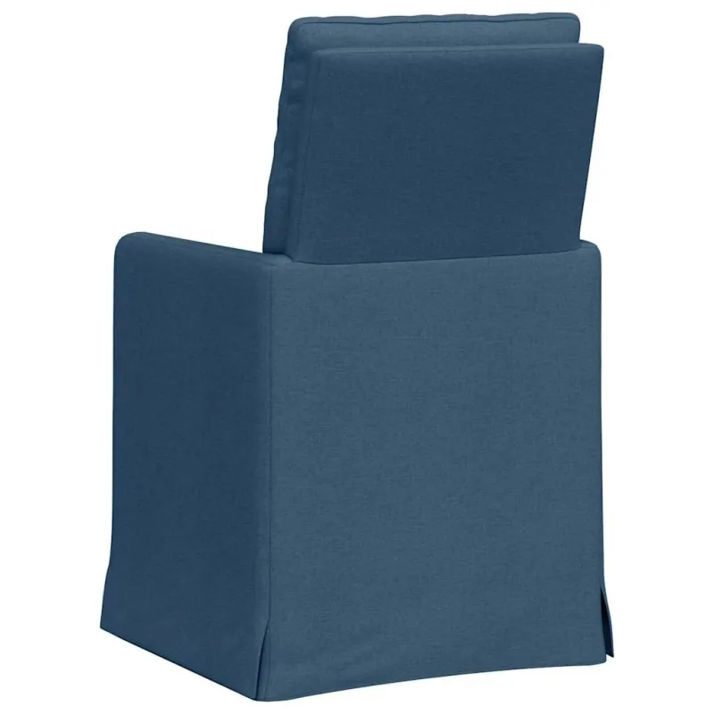 Valgomojo kėdės 2 pcs Mėlyna 57 x 67 x 98 cm audinys