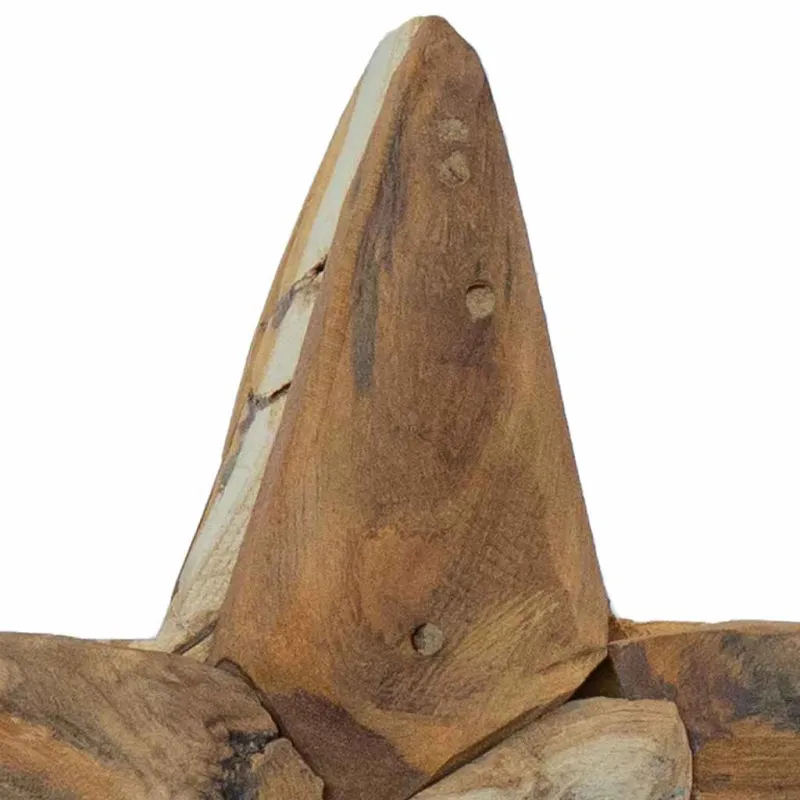 Kalėdų žvaigždė Ruda 31 x 15 x 46 cm Kieto teka medžio