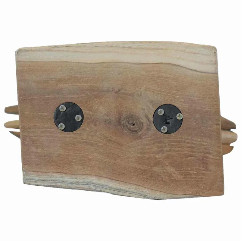 Kalėdų žvaigždė Ruda 31 x 15 x 46 cm Kieto teka medžio