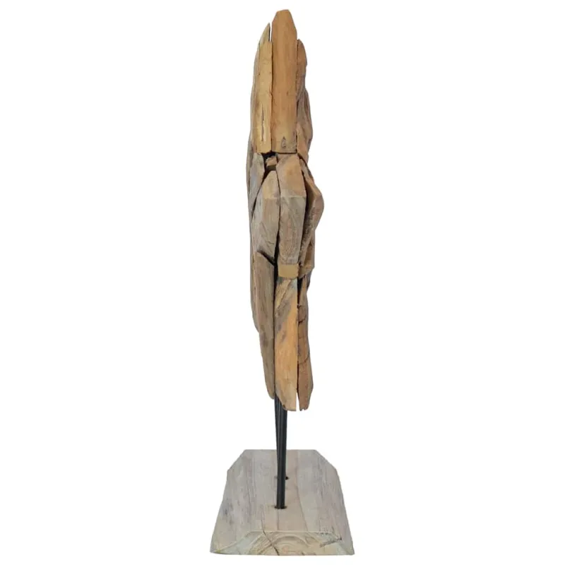Kalėdų žvaigždė Ruda 43,5 x 13,5 x 59 cm Kieto teka medžio