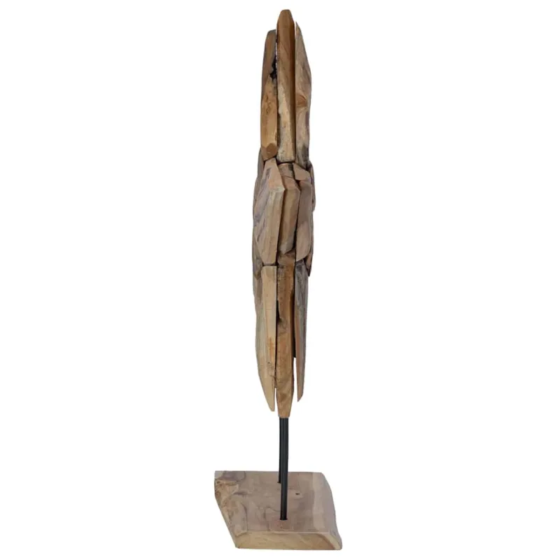 Kalėdų žvaigždė Ruda 59,5 x 18 x 74 cm Kieto teka medžio