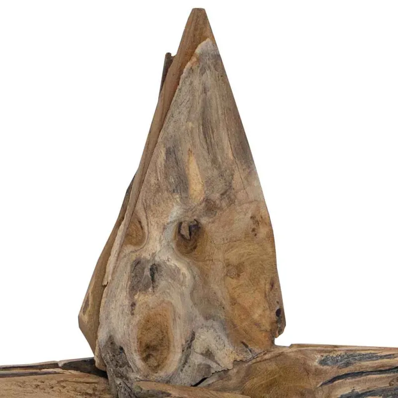 Kalėdų žvaigždė Ruda 59,5 x 18 x 74 cm Kieto teka medžio