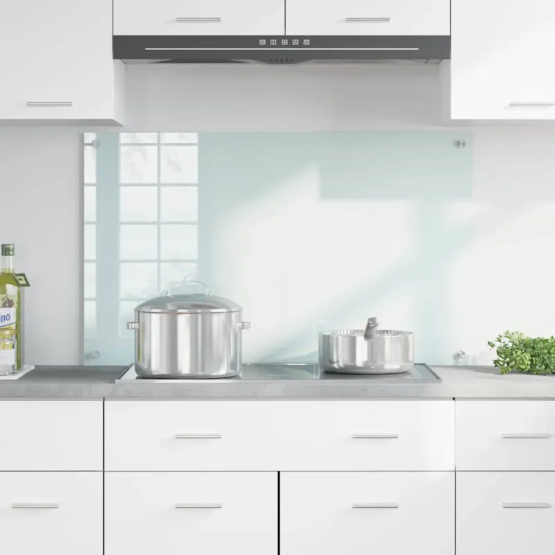 Virtuvės atbraila Pienas 100 x 60 cm grūdintas stiklas