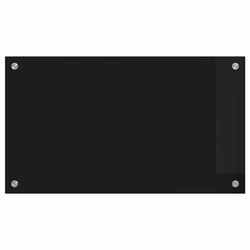 Virtuvės atbraila Juoda 70 x 40 cm grūdintas stiklas
