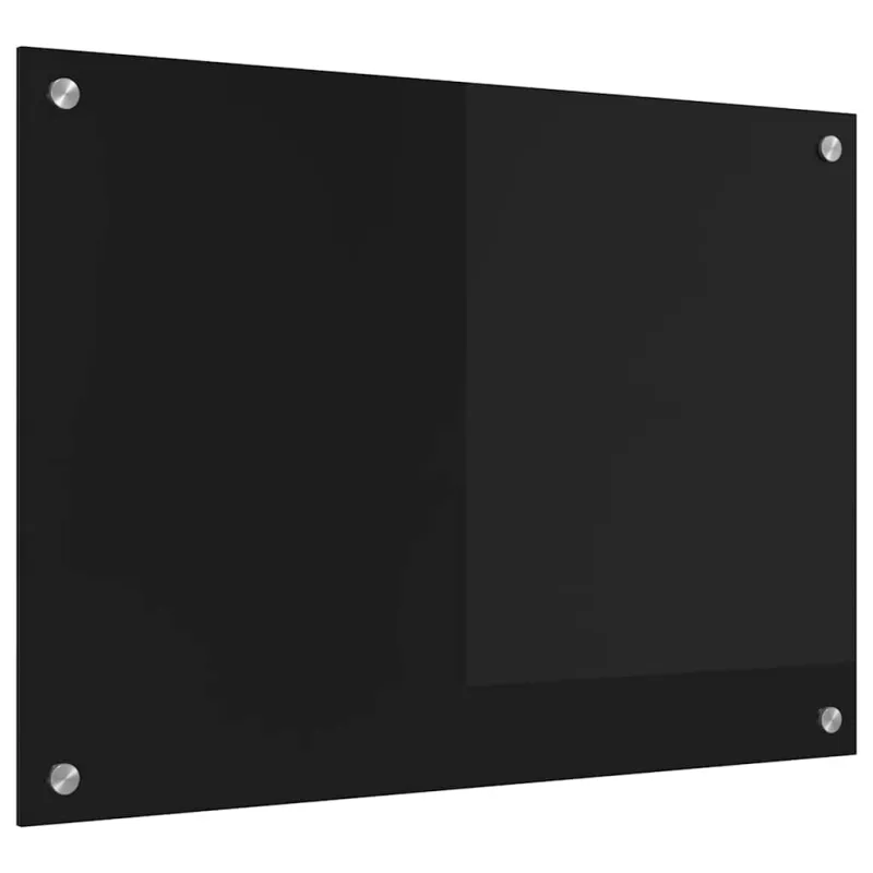 Virtuvės atbraila Juoda 70 x 50 cm grūdintas stiklas