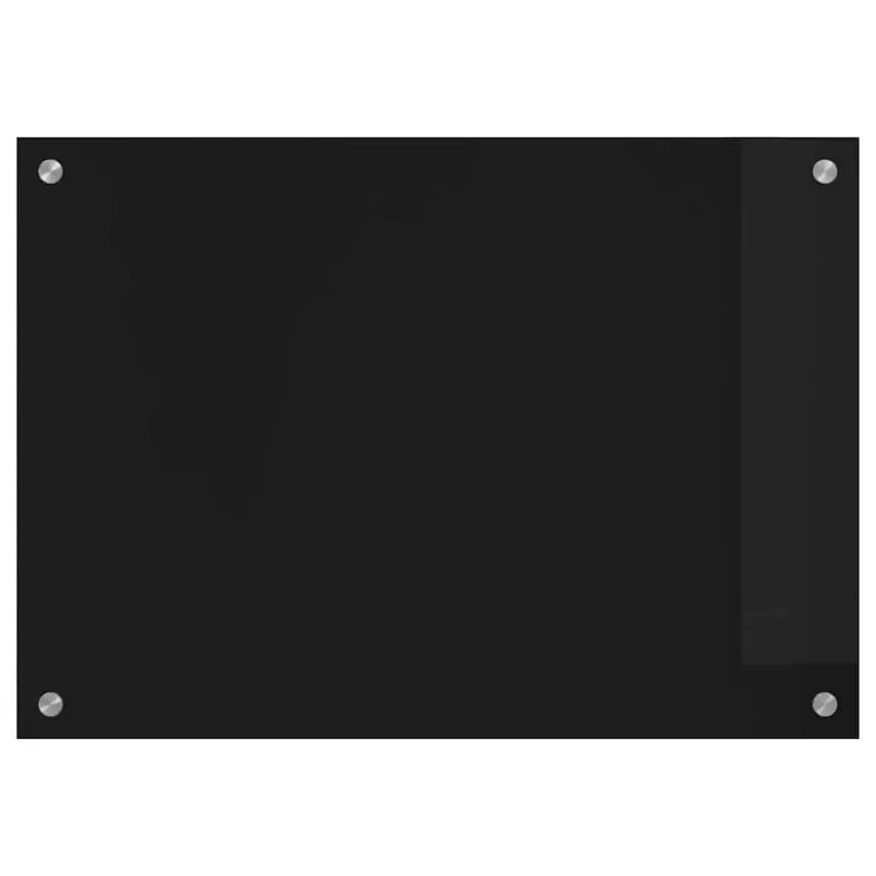Virtuvės atbraila Juoda 70 x 50 cm grūdintas stiklas