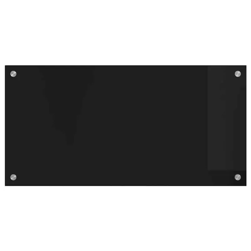 Virtuvės atbraila Juoda 80 x 40 cm grūdintas stiklas