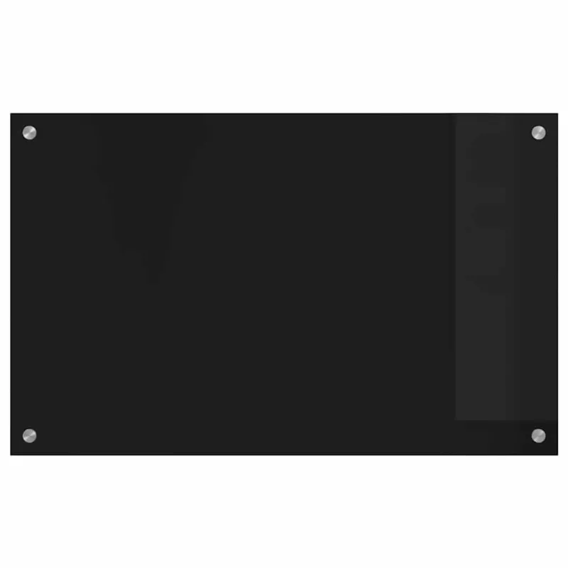 Virtuvės atbraila Juoda 80 x 50 cm grūdintas stiklas