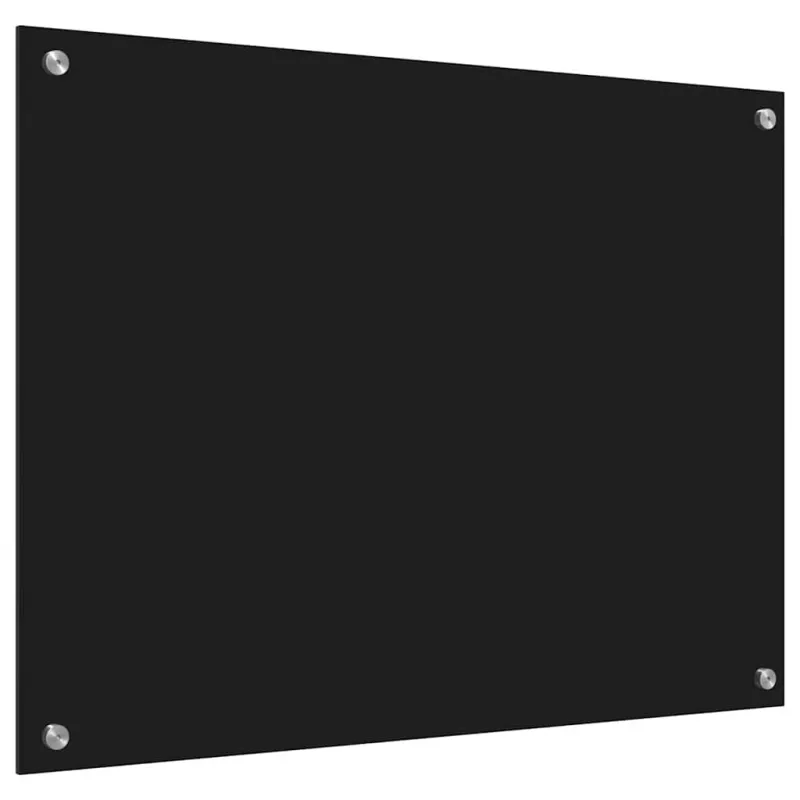 Virtuvės atbraila Juoda 80 x 60 cm grūdintas stiklas