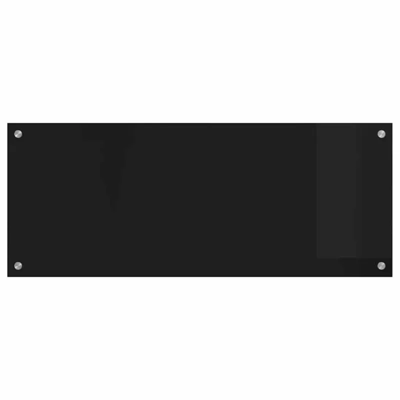 Virtuvės atbraila Juoda 100 x 40 cm grūdintas stiklas