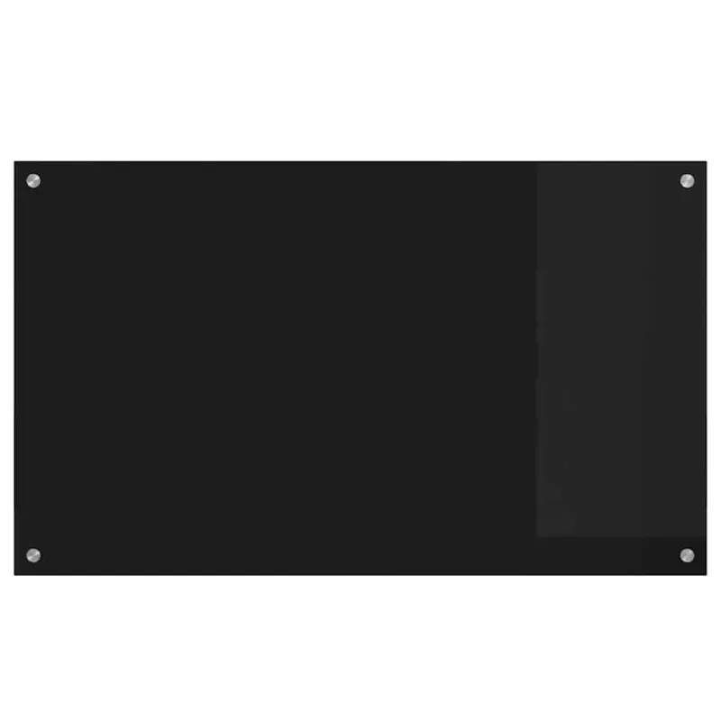 Virtuvės atbraila Juoda 100 x 60 cm grūdintas stiklas