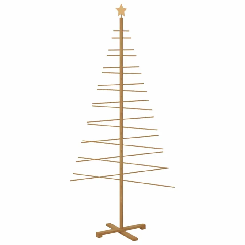 Medinė Kalėdų eglutė s stovu Ruda 210 cm bambukas