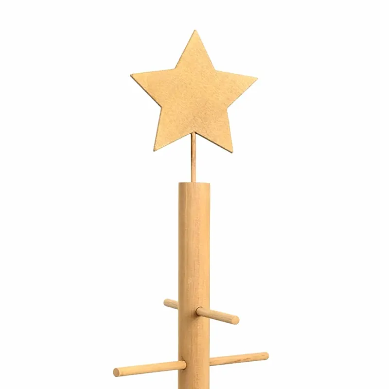 Medinė Kalėdų eglutė s stovu Ruda 210 cm bambukas
