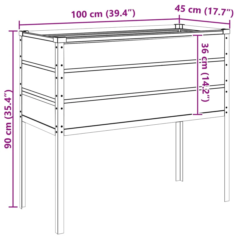 Lovelis Ivory 100 x 45 x 90 cm Cinkuota plienas