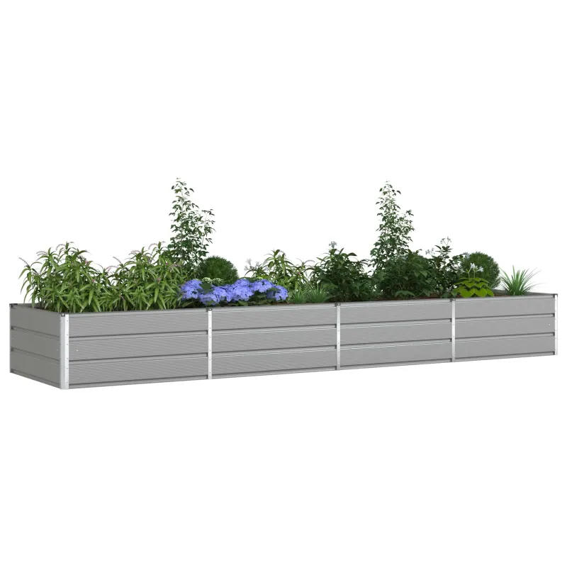 Lovelis Šviesiai pilka 385 x 100 x 45 cm Cinkuota plienas