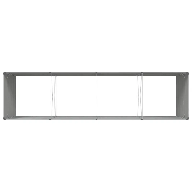 Lovelis Šviesiai pilka 385 x 100 x 75 cm Cinkuota plienas