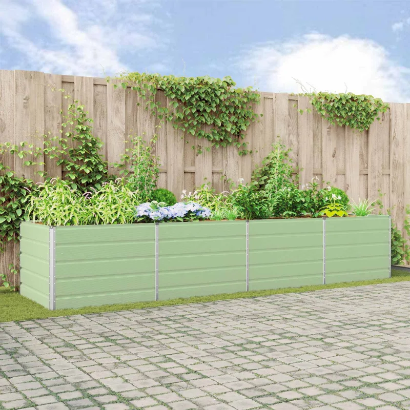 Lovelis Pastelinė žalia 385 x 100 x 75 cm Cinkuota plienas
