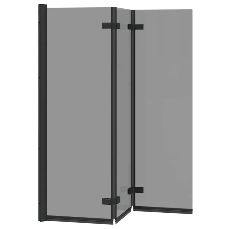 Dušo kabineto uždanga Juoda 130 x 138 cm