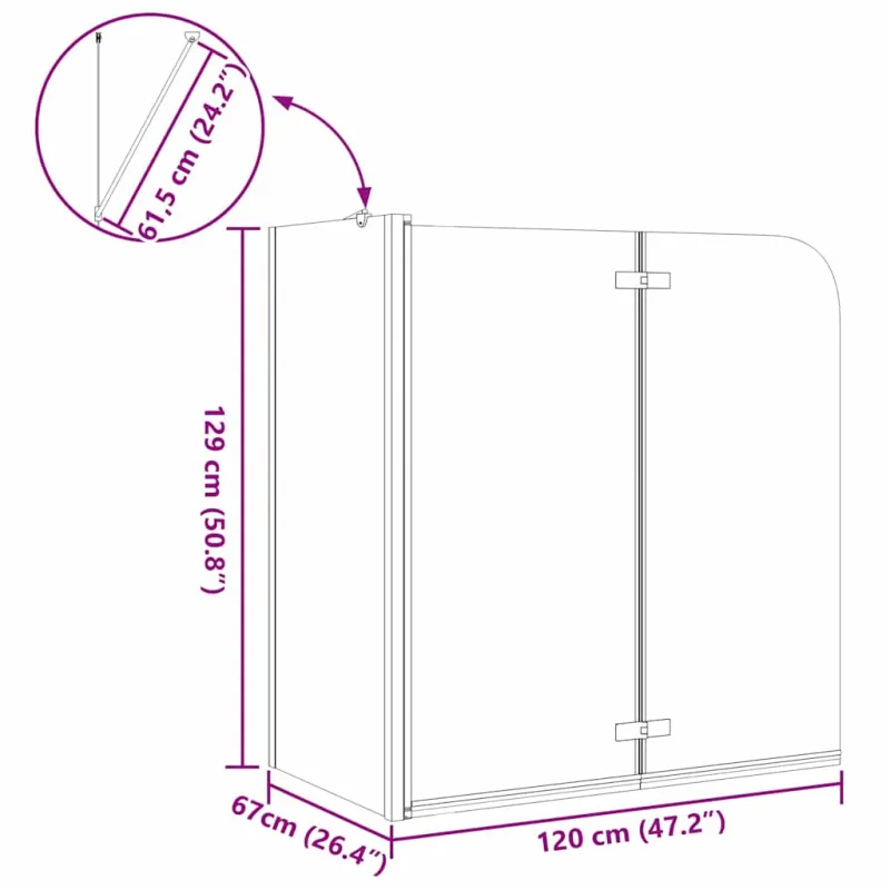 Vonia Apsauga Geometrinis Juoda 120 x 67 x 129 cm