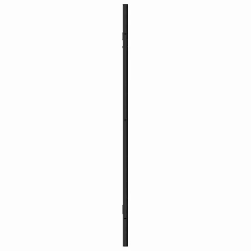Dušo kabineto uždanga Juoda ir permatoma 130 x 130 cm