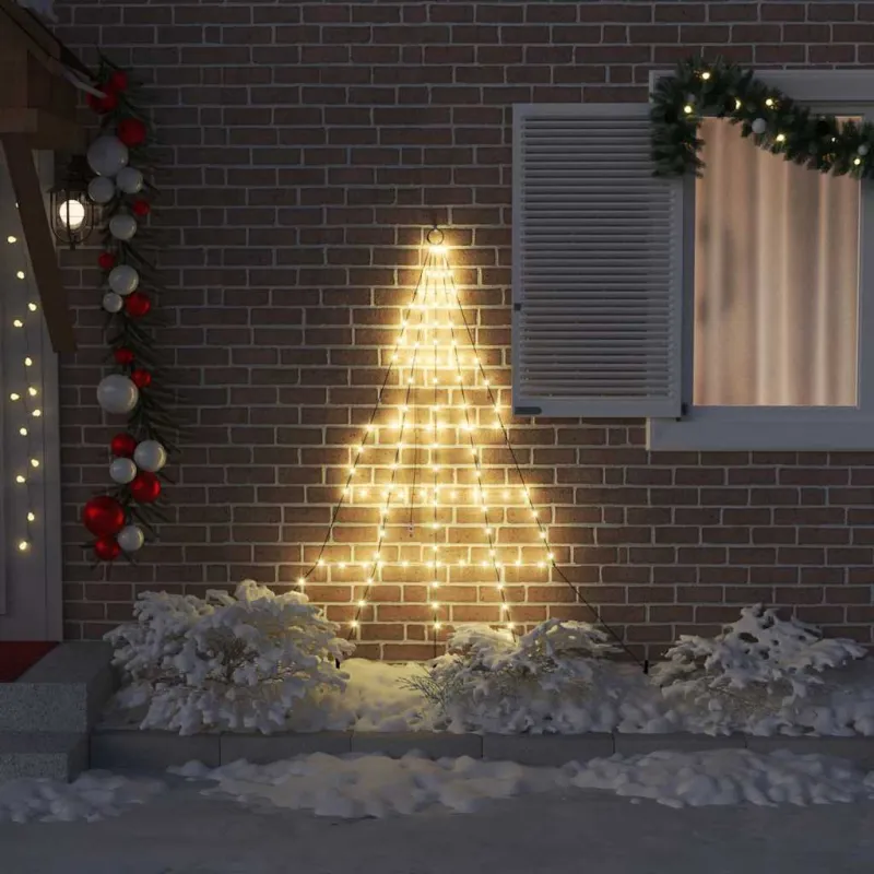 LED Kalėdinė eglutė su žemės kuoleliais Šilta balta 182 cm