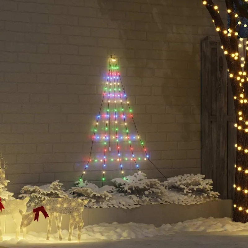 LED Kalėdinė eglutė su žemės kuoleliais Įvairiaspalvis 182 cm