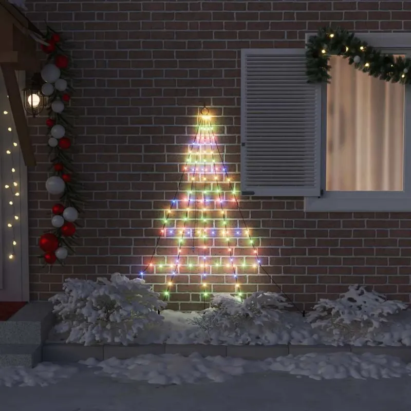 LED Kalėdinė eglutė su žemės kuoleliais Įvairiaspalvis 182 cm