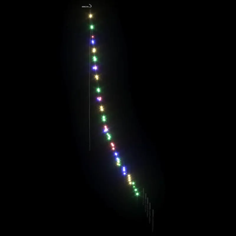 LED Kalėdinė eglutė su žemės kuoleliais Įvairiaspalvis 182 cm