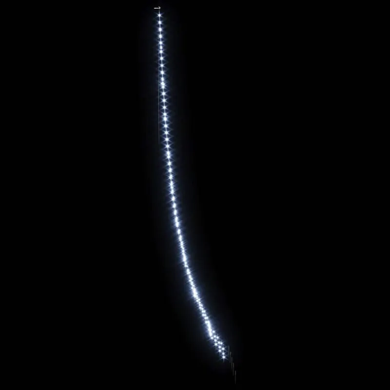 LED Kalėdinė eglutė su žemės kuoleliais Šalta balta 511 cm