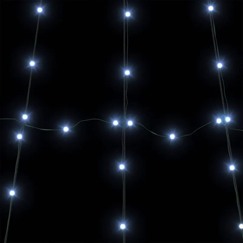 LED Kalėdinė eglutė su žemės kuoleliais Šalta balta 511 cm