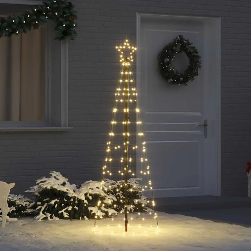 LED Kalėdinė eglutė su žemės kuoleliais Šilta balta 250 cm