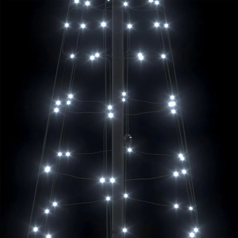LED Kalėdinė eglutė su žemės kuoleliais Šalta balta 250 cm