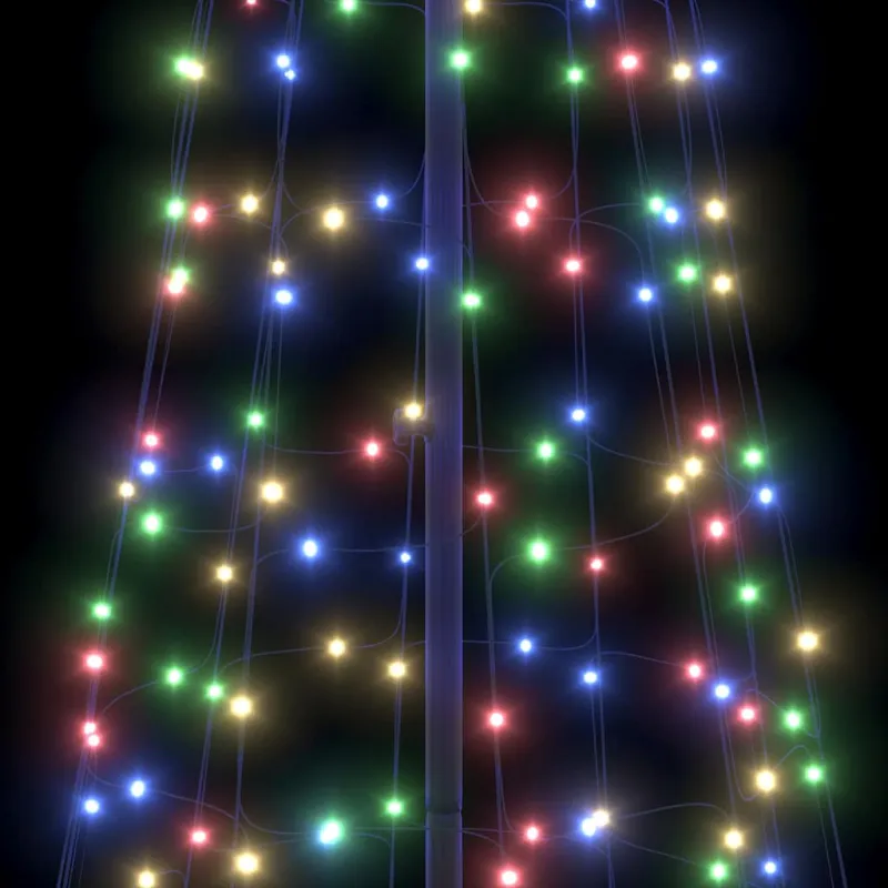 LED Kalėdinė eglutė su žemės kuoleliais Įvairiaspalvis 400 cm