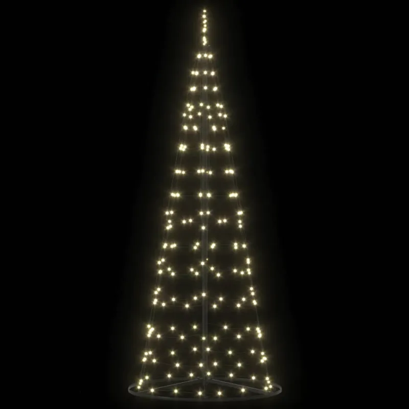 LED Kalėdų medis su 390 LED s stovu Šilta balta 250 cm Geležis