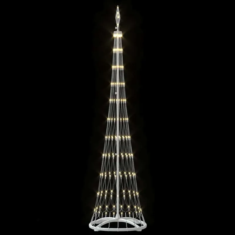 LED Kalėdų medis s stovu Šilta balta 51 x 51 x 190 cm metalas