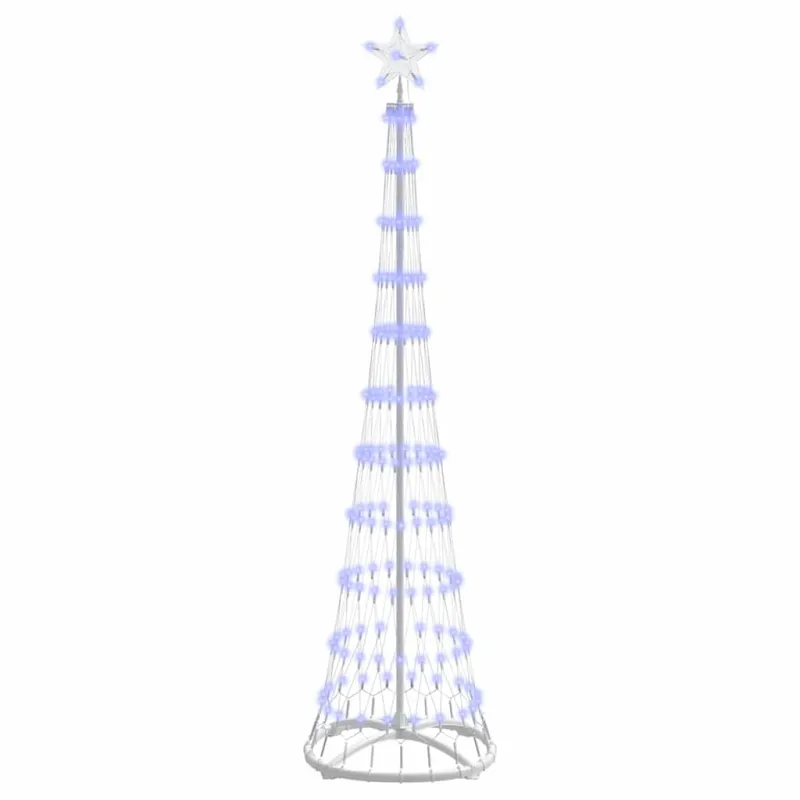 LED Kalėdų medis su 230 LED Mėlyna 51 x 51 x 190 cm metalas