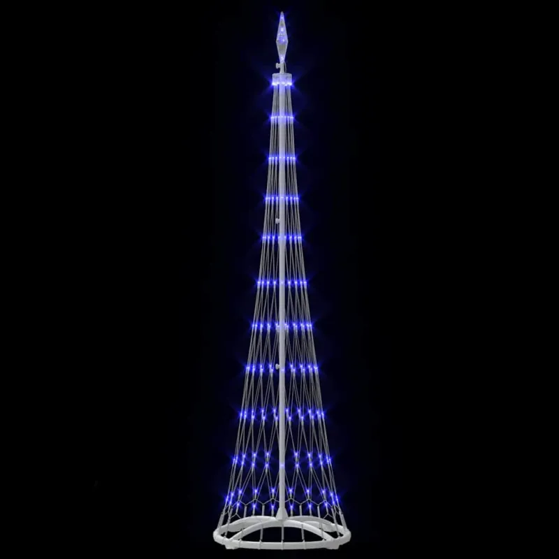 LED Kalėdų medis su 230 LED Mėlyna 51 x 51 x 190 cm metalas