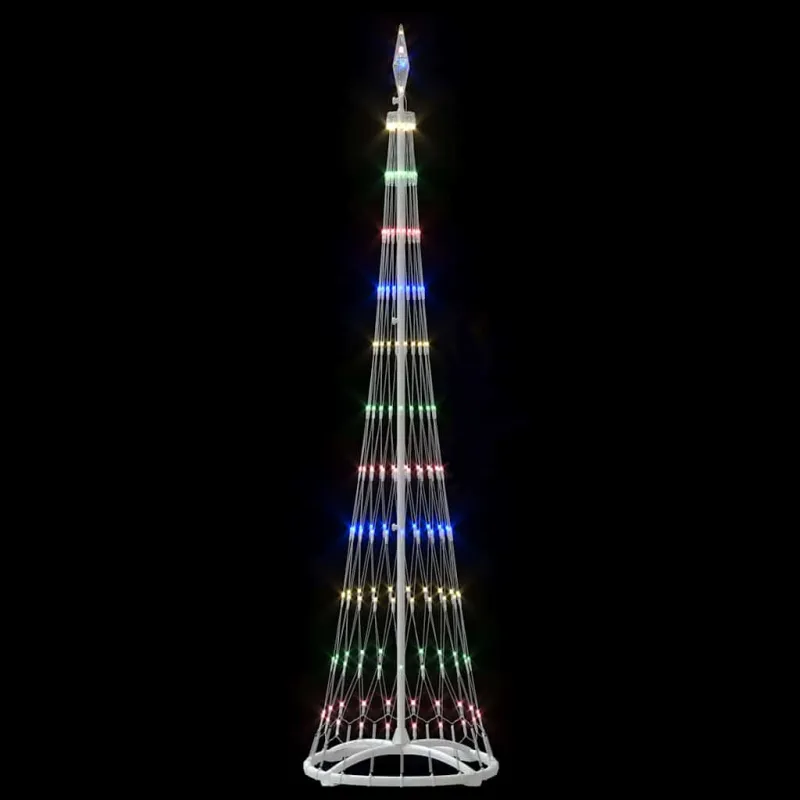 LED Kalėdų medis Įvairiaspalvis 51 x 51 x 190 cm metalas