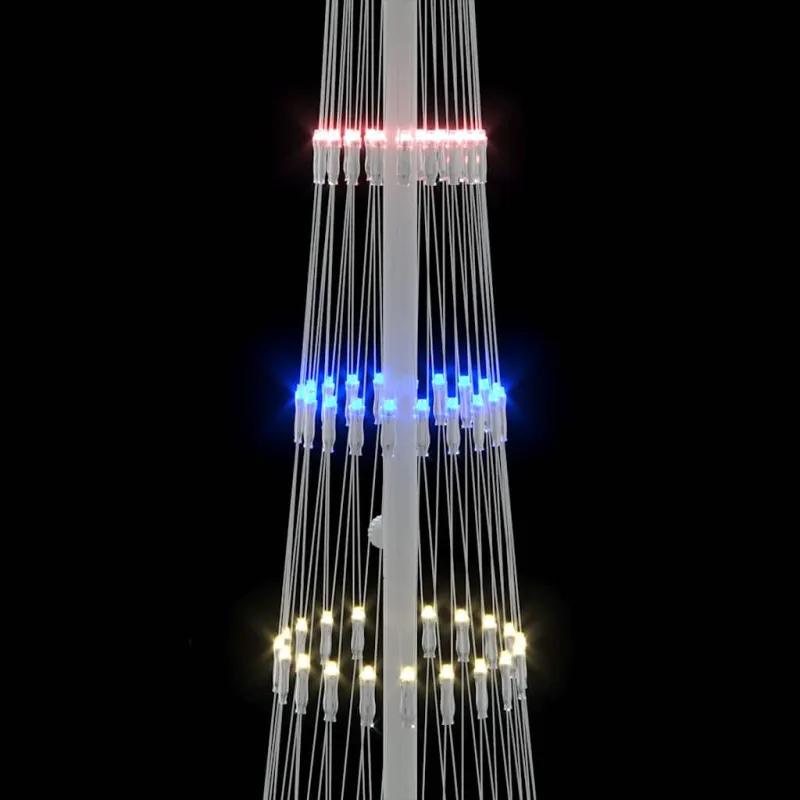 LED Kalėdų medis Įvairiaspalvis 51 x 51 x 190 cm metalas