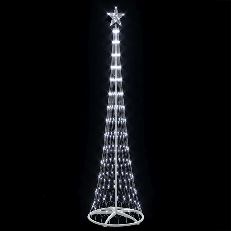 LED Kalėdų medis su 290 LED s stovu Šalta balta 250 cm metalas