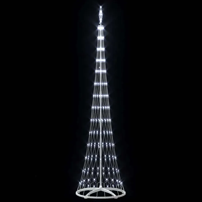 LED Kalėdų medis su 290 LED s stovu Šalta balta 250 cm metalas