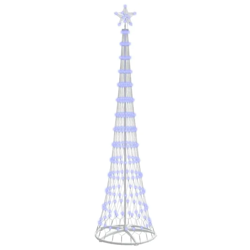 LED Kalėdų medis su 290 LED s stovu Mėlyna 250 cm metalas