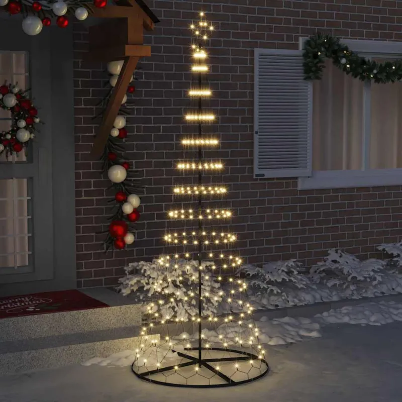 LED Kalėdų medis su 295 LED s stovu Šilta balta 250 cm metalas