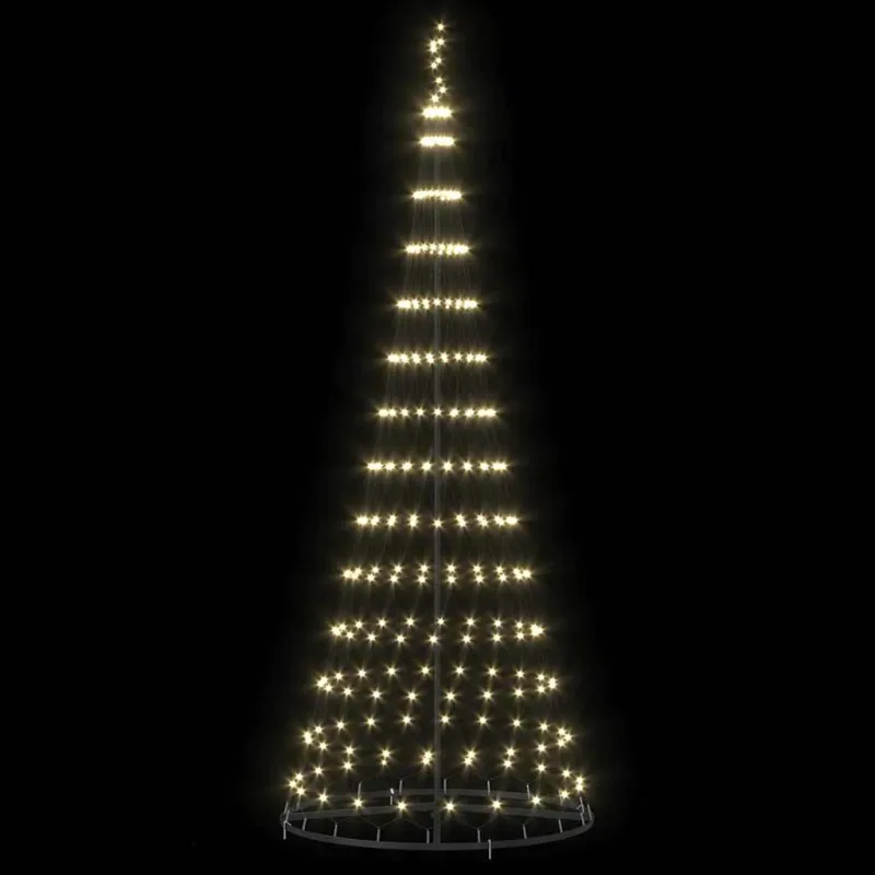 LED Kalėdų medis su 295 LED s stovu Šilta balta 250 cm metalas