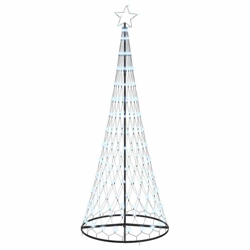 LED Kalėdų medis su 295 LED s stovu Šalta balta 250 cm metalas