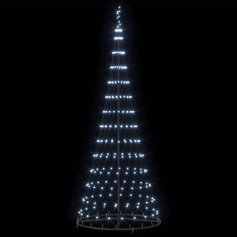 LED Kalėdų medis su 295 LED s stovu Šalta balta 250 cm metalas