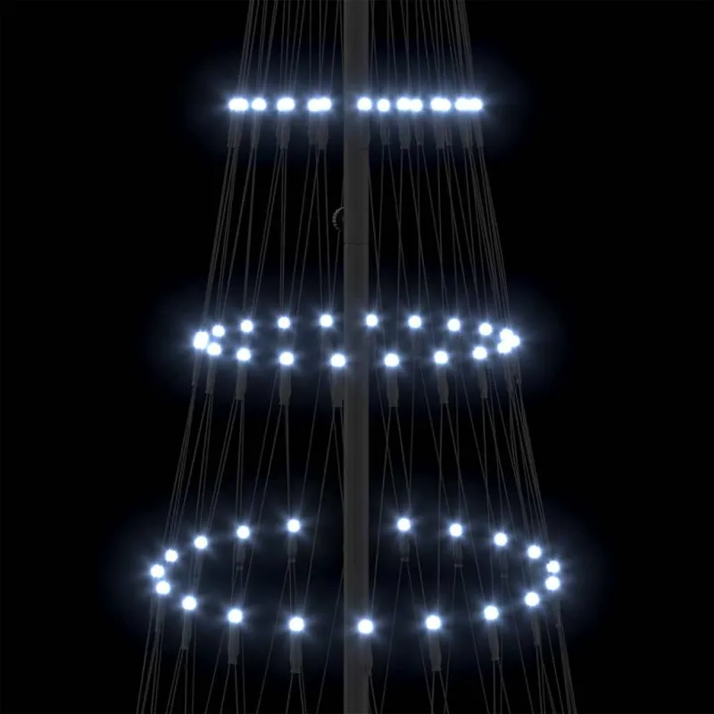 LED Kalėdų medis su 295 LED s stovu Šalta balta 250 cm metalas