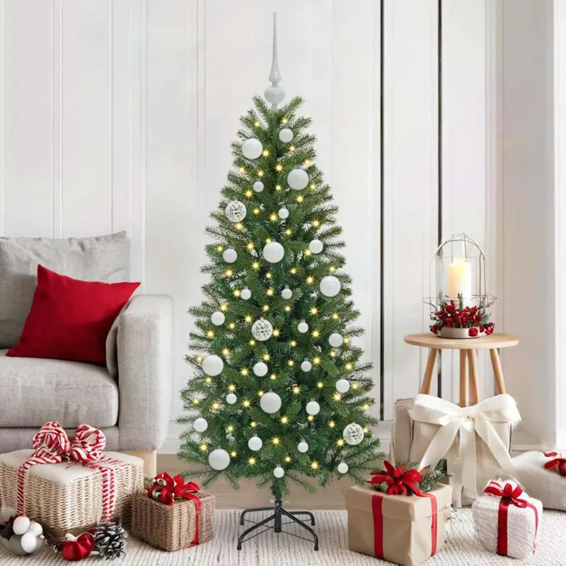 Kalėdinių Kraitės Rinkinys su 150 LED 61 pcs Balta Plastmasė