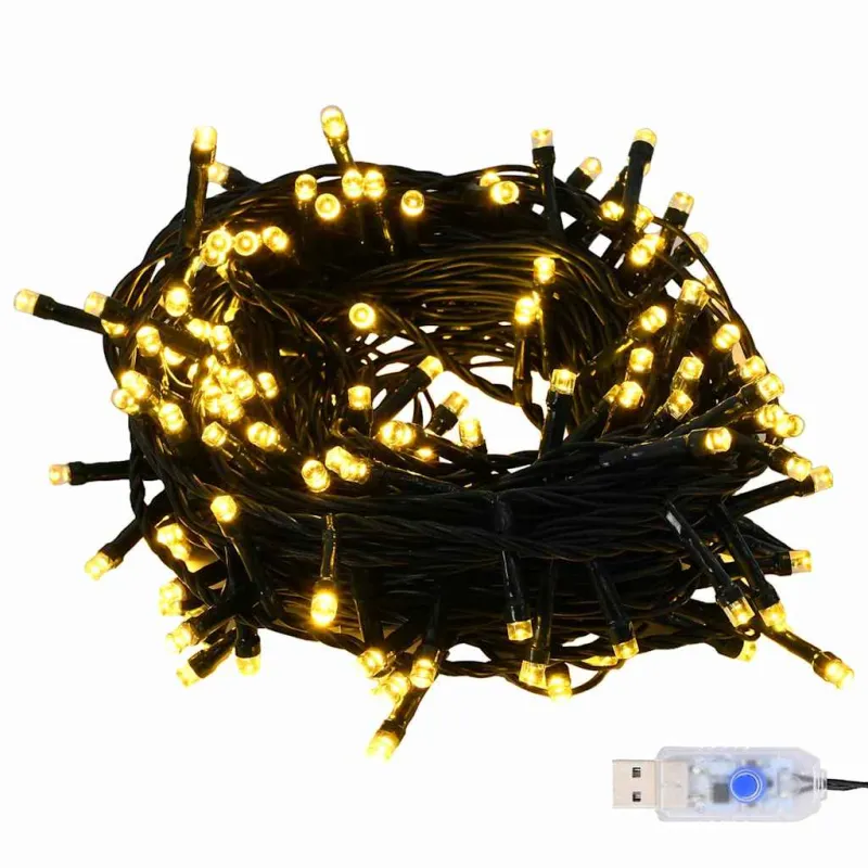 Kalėdinių Kraitės Rinkinys su 300 LED 120 pcs Auksinė Plastmasė